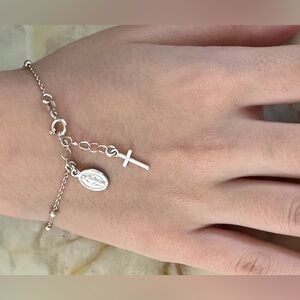 Delicate Silver charms Bracelet